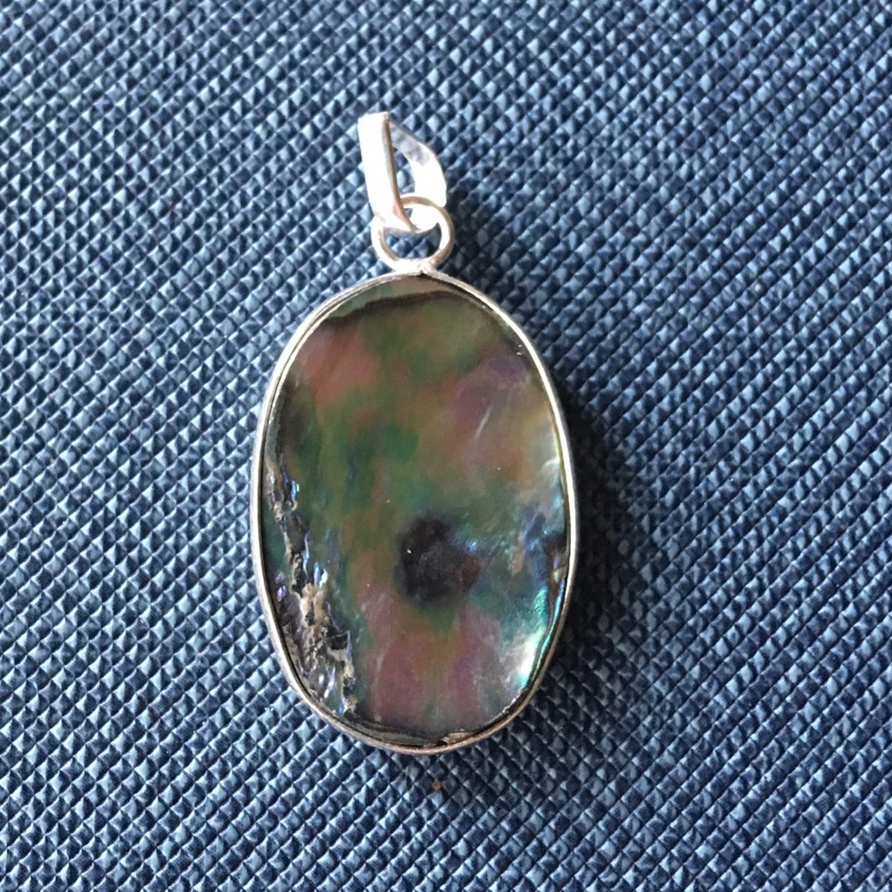 NWOT 925 Abalone Necklace Pendant